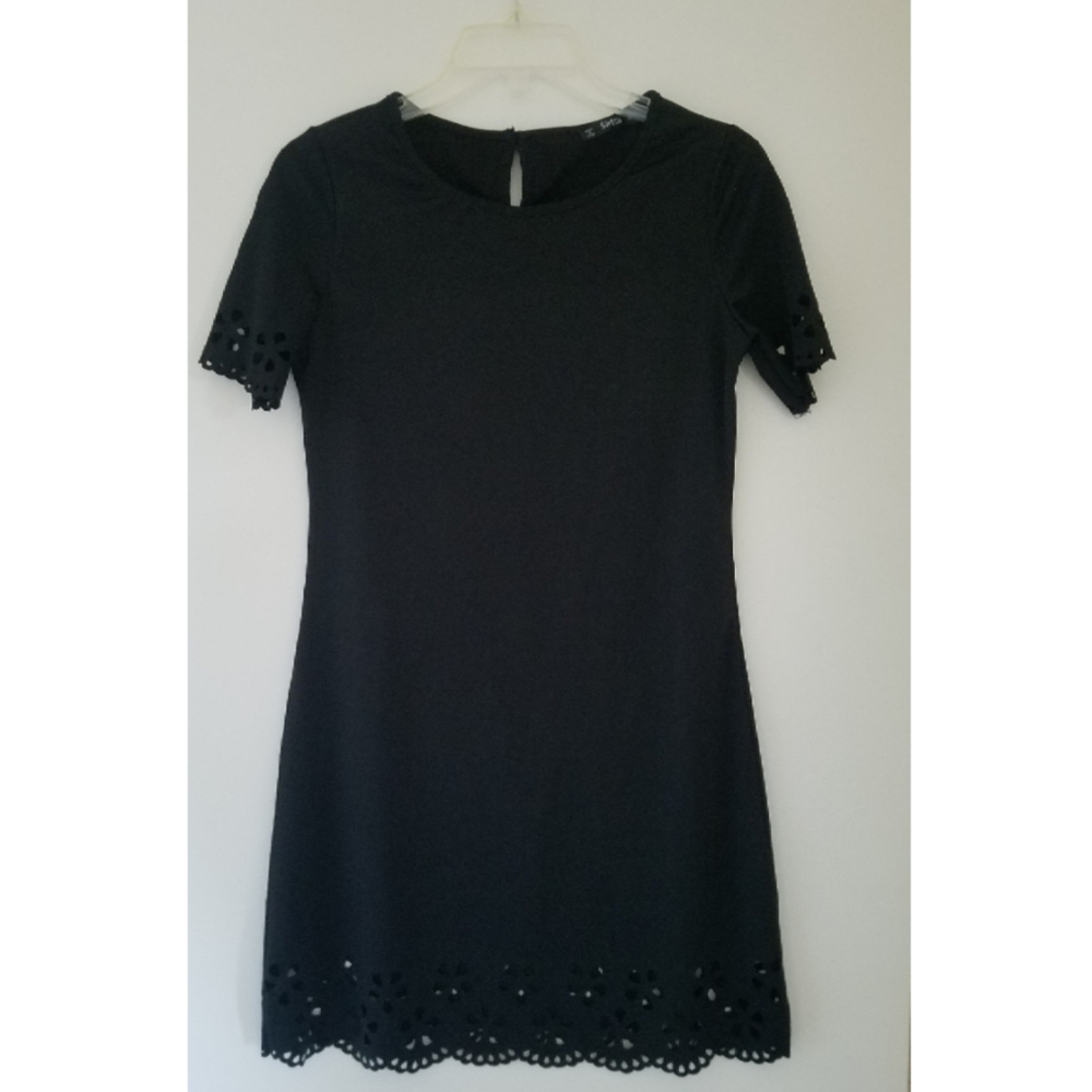 BLACK MINI DRESS - Picture 2 of 3
